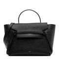 Baby Grained Calfskin Mini Belt Bag Black