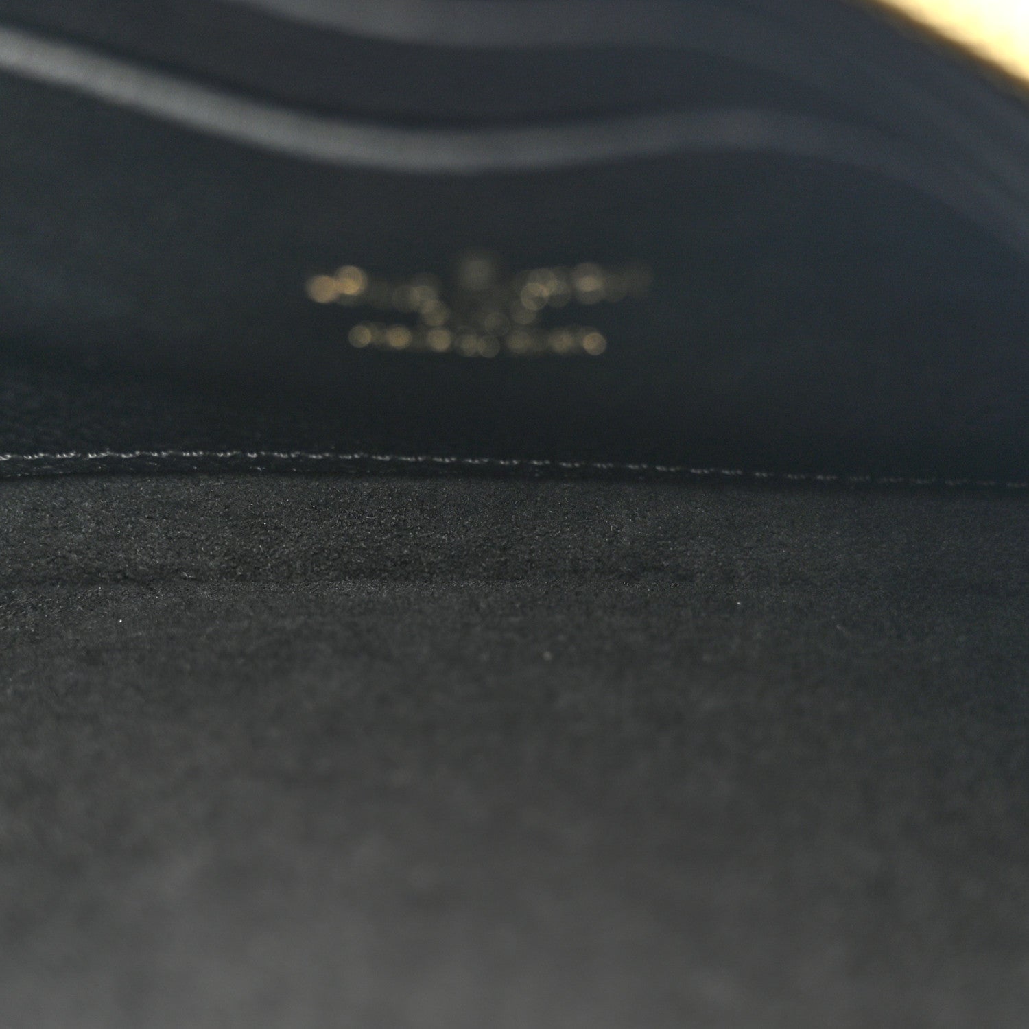 Empreinte Monogram Giant Double Zip Pochette Black Cream