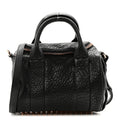 Pebbled Lambskin Rockie Black Rose Gold Hardware