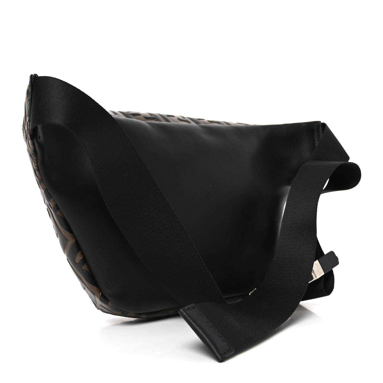 Vitello Century Bi-Color FF 1974 Embossed Belt Bag Maya Black