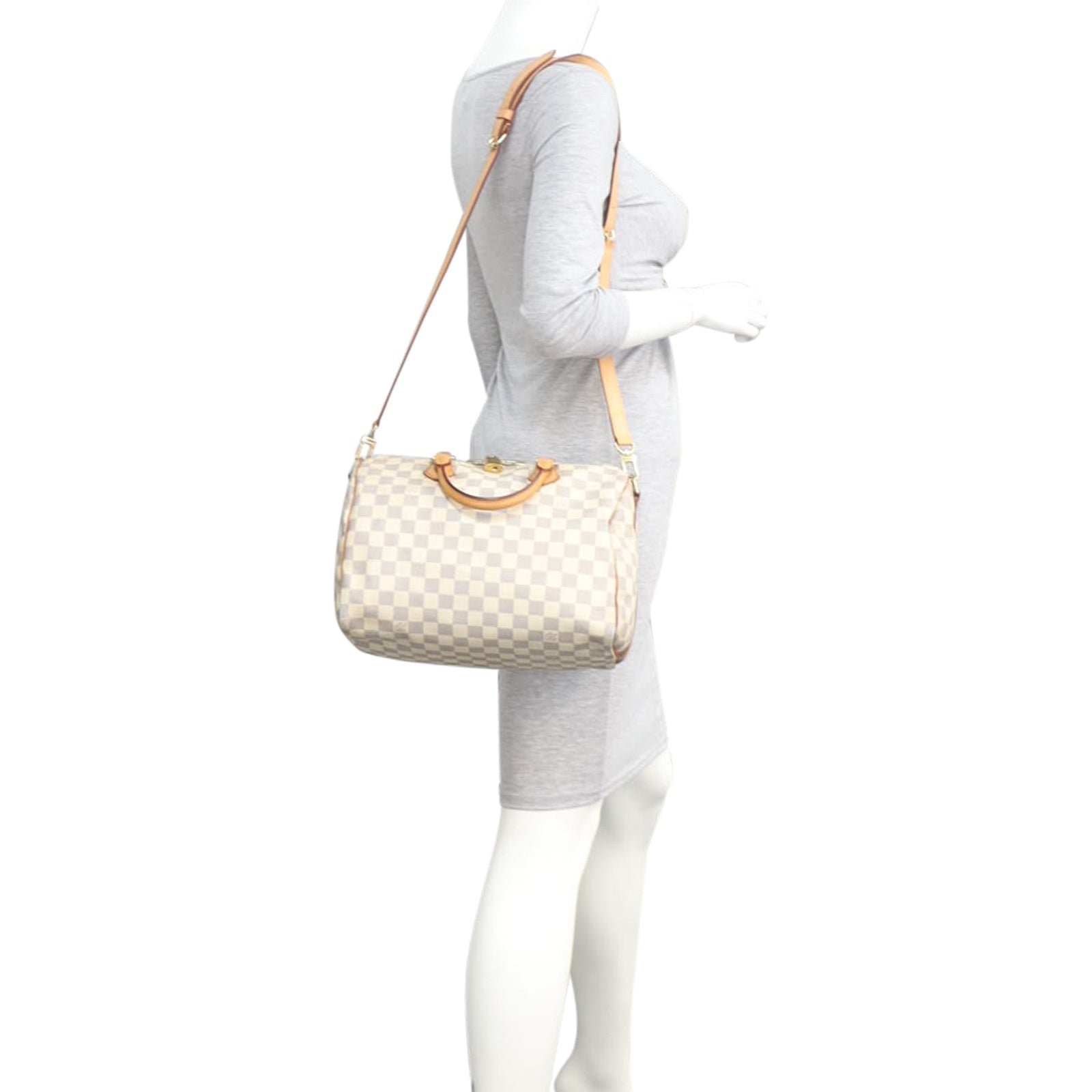 Louis Vuitton Speedy 30 Bandouliere Damier Azur