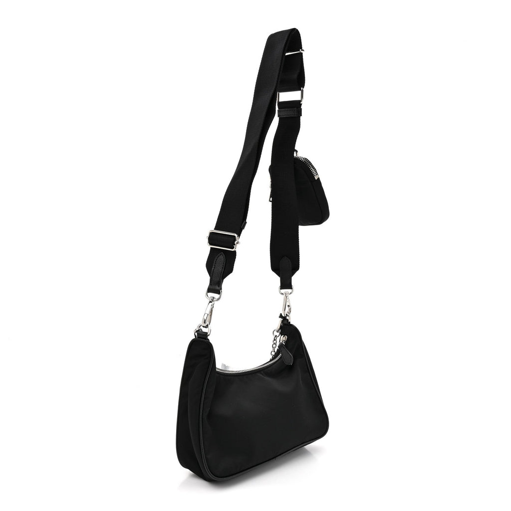 Re-Nylon Saffiano Re-Edition 2005 Shoulder Bag Black