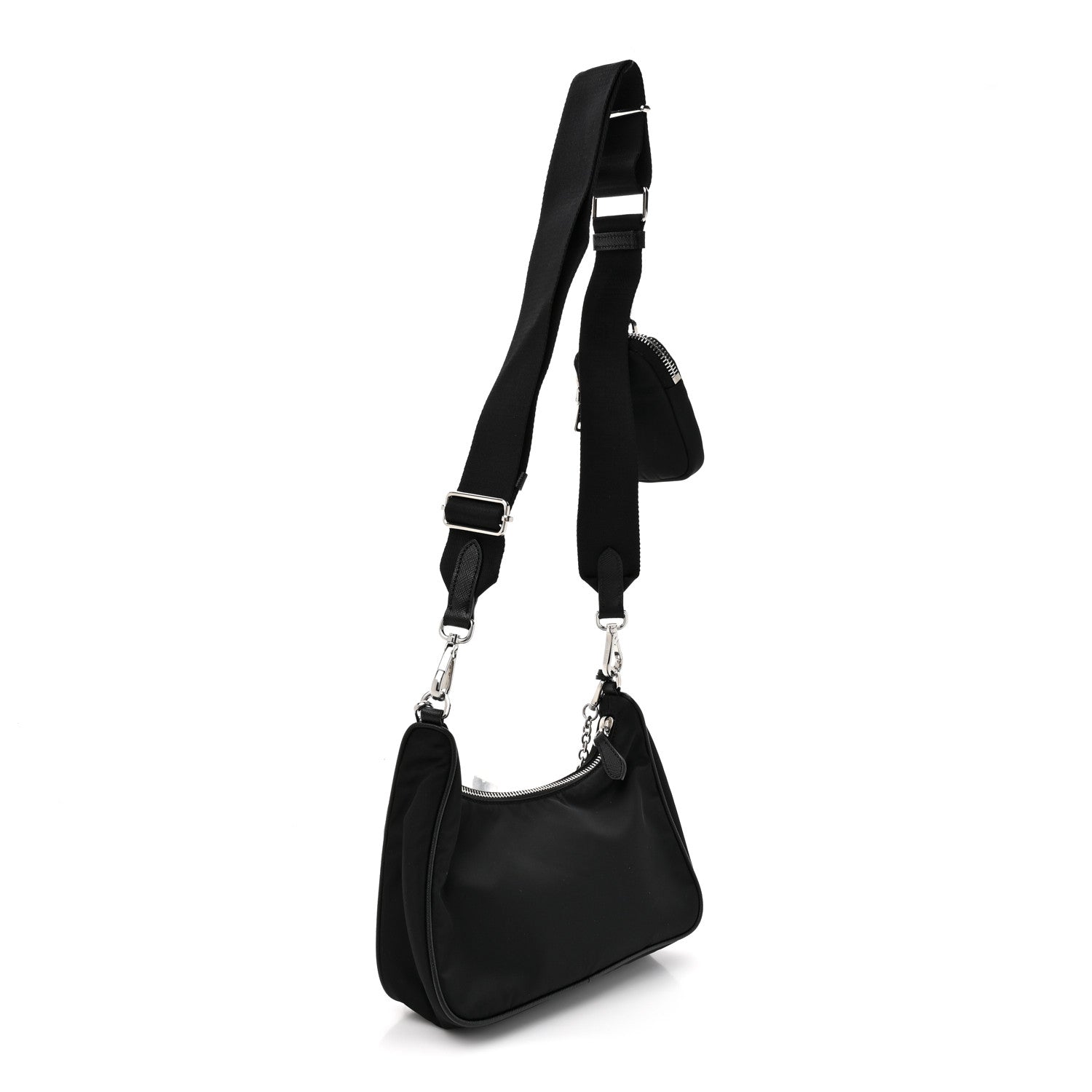 Re-Nylon Saffiano Re-Edition 2005 Shoulder Bag Black