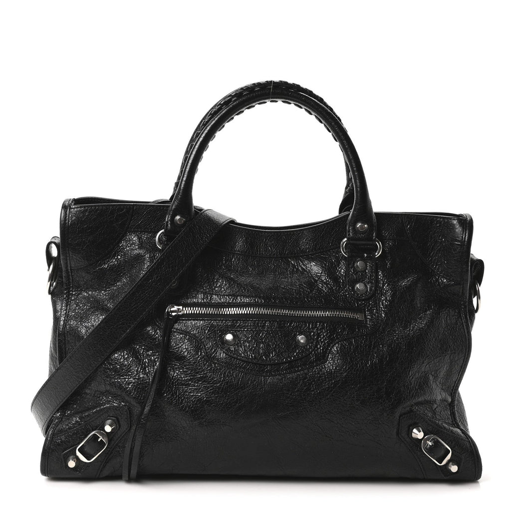 Agneau Arena Silver Hardware Medium Le City Black