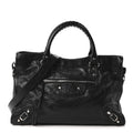 Agneau Arena Silver Hardware Medium Le City Black