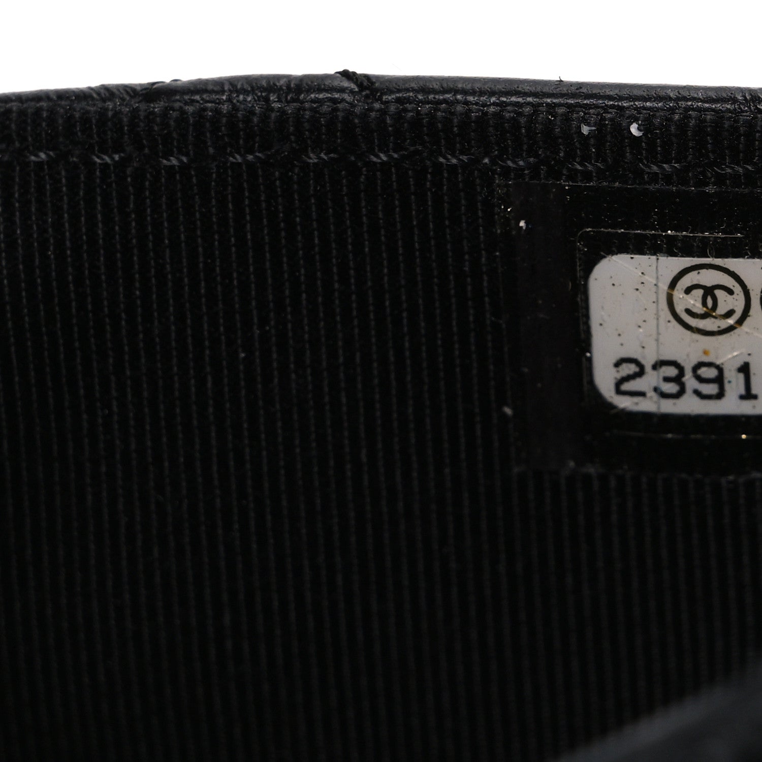 Aged Calfskin Lucky Charms 2.55 Reissue Wallet on Chain WOC Black