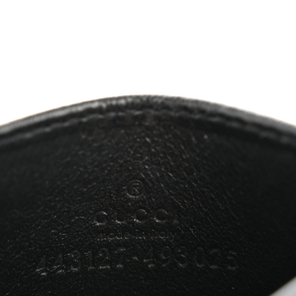 Calfskin Matelasse GG Marmont  Holder Black