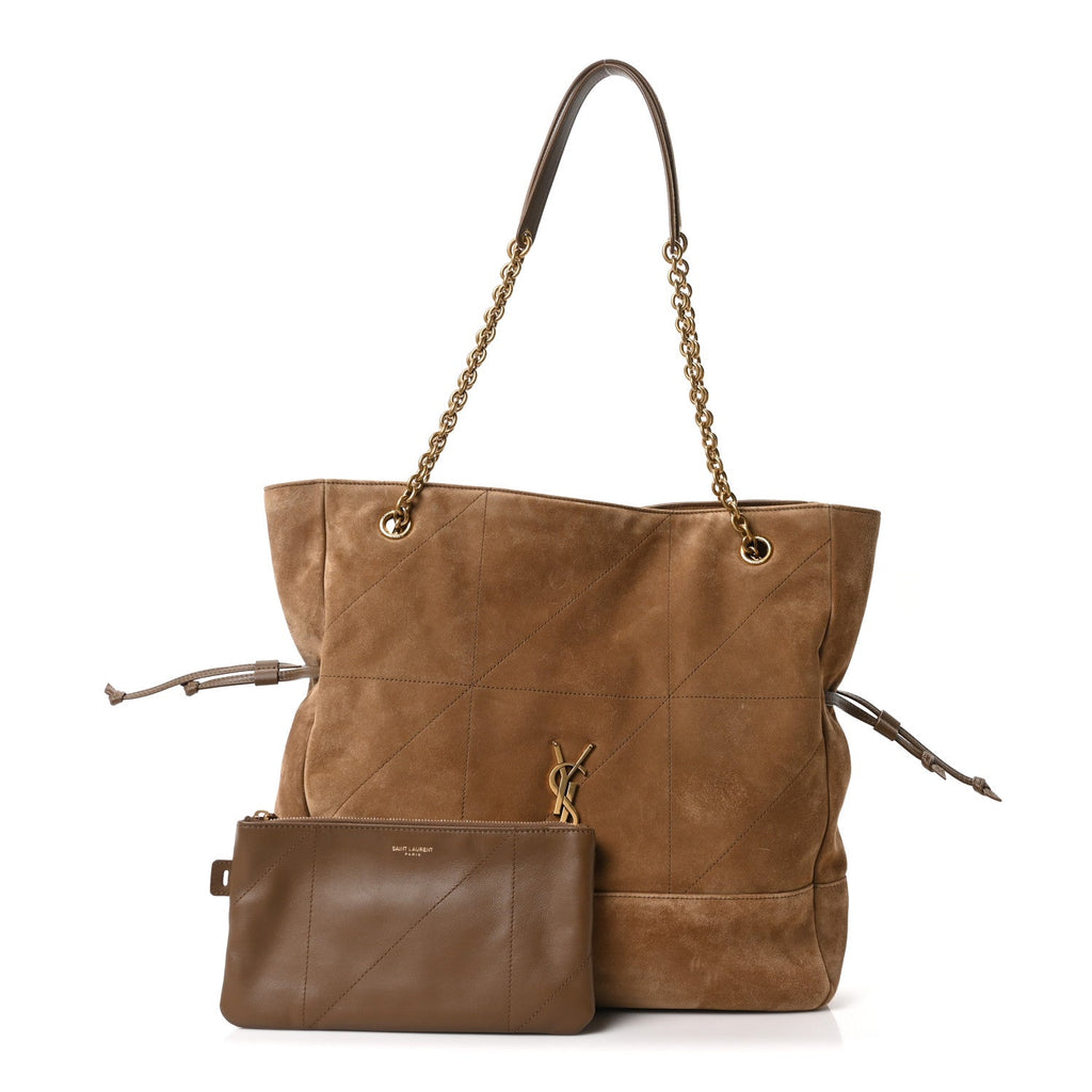 Suede Medium Jamie Shopping Tote Golden Leaf