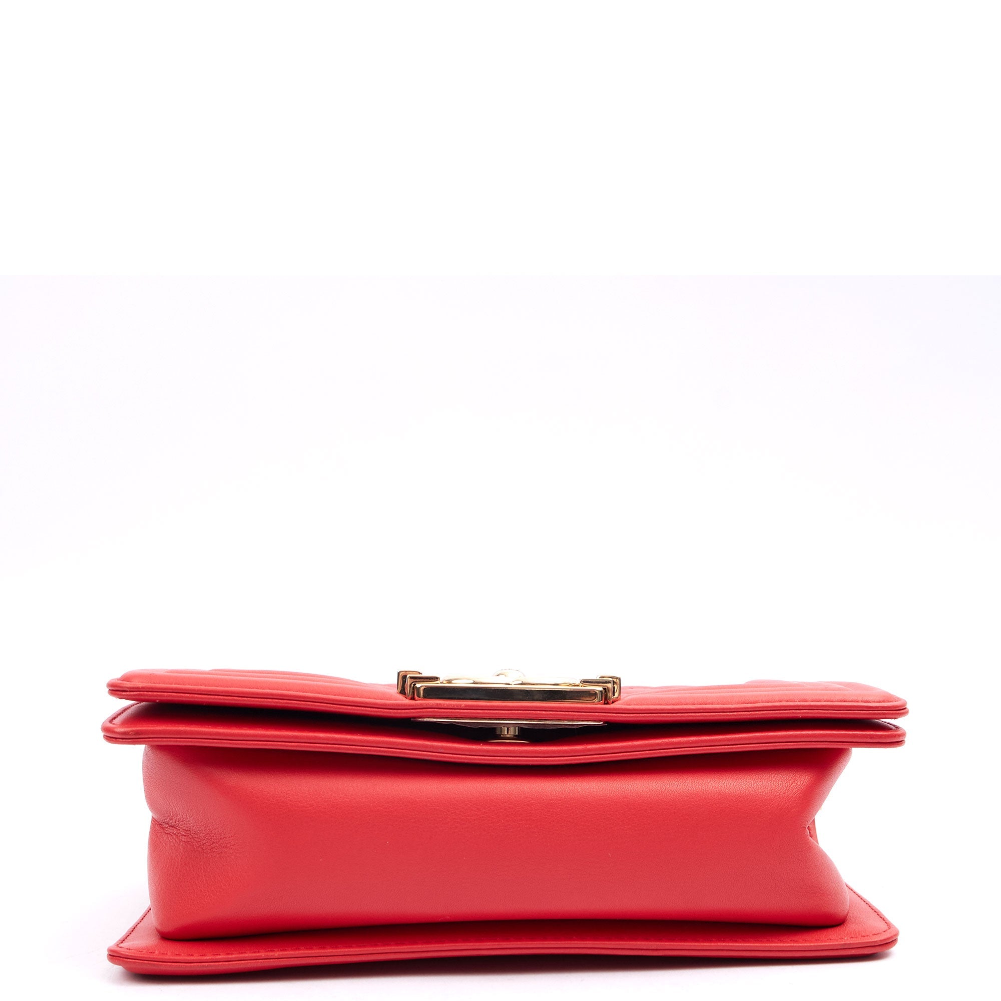 Chanel Cross Body Boy - Small in Red, Leather