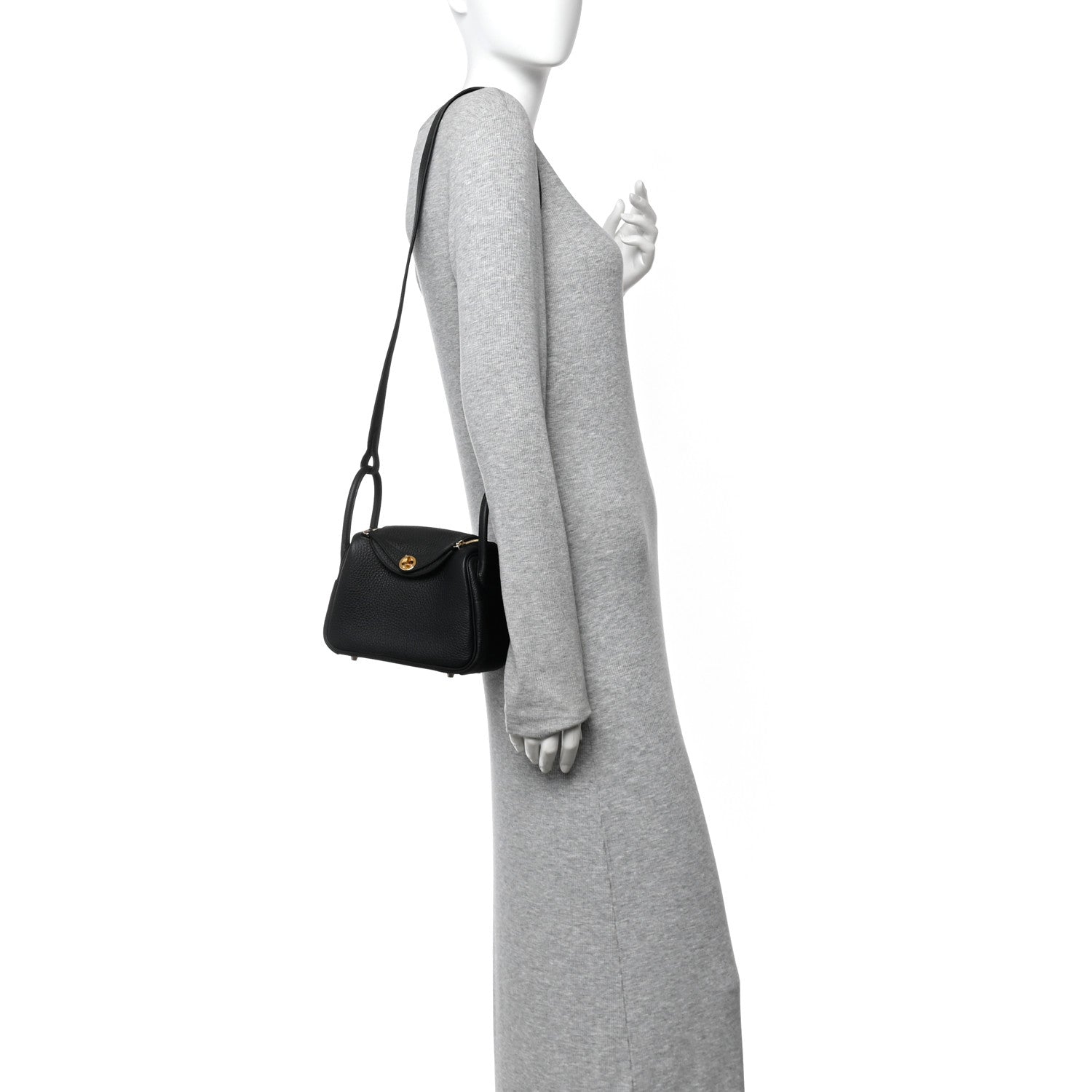 Taurillon Clemence Mini Lindy 20 Black