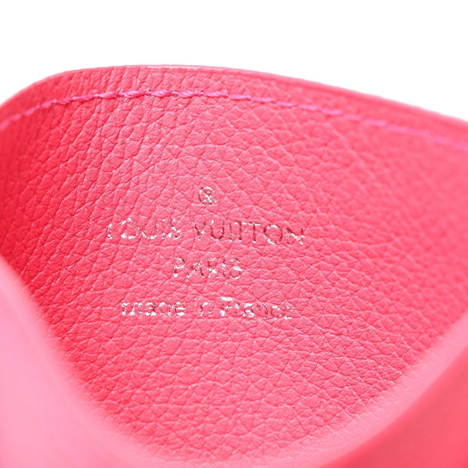 Calfskin Lockme  Holder Hot Pink