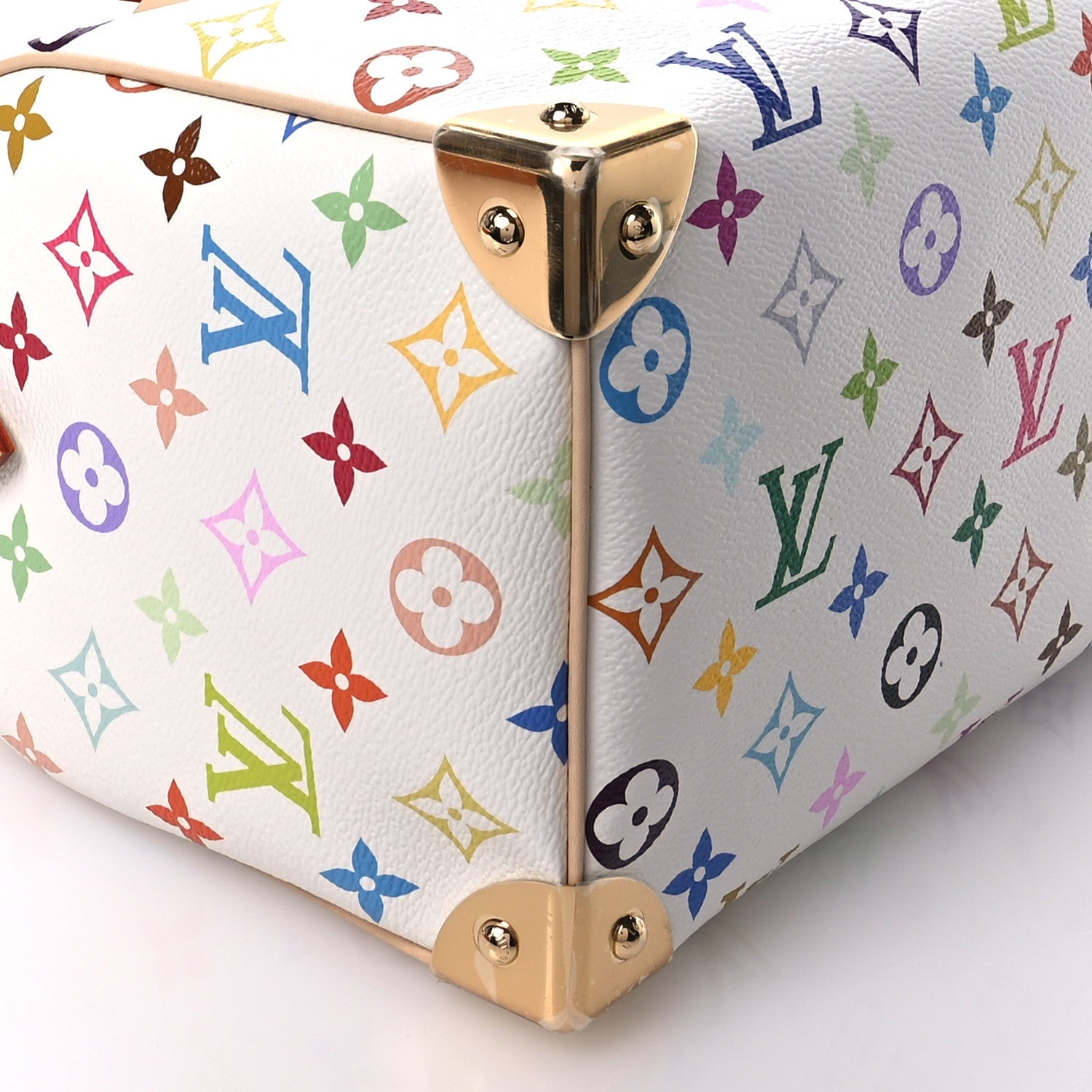 LV X TM Monogram Multicolor Speedy Bandouliere 25 White