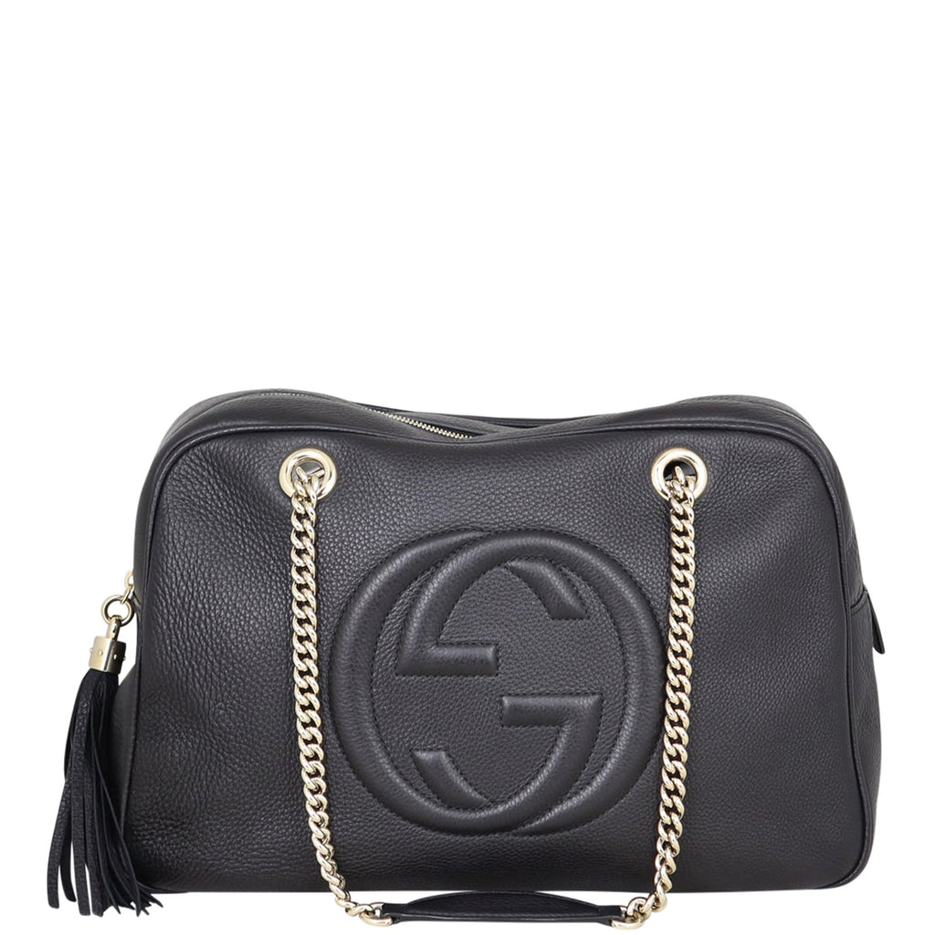 Gucci Soho Chain Zipped Large Shoulder Bag