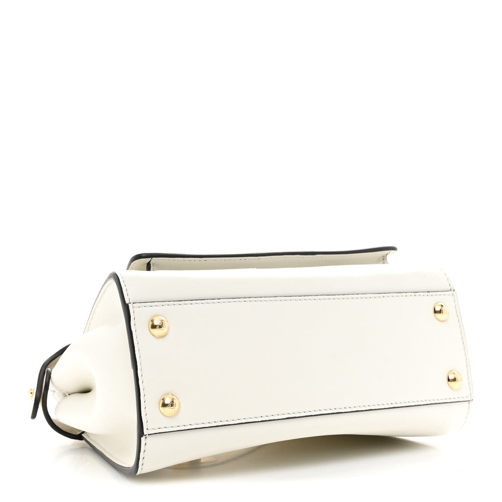 Nappa Pocket Mini Peekaboo Iconic Satchel White