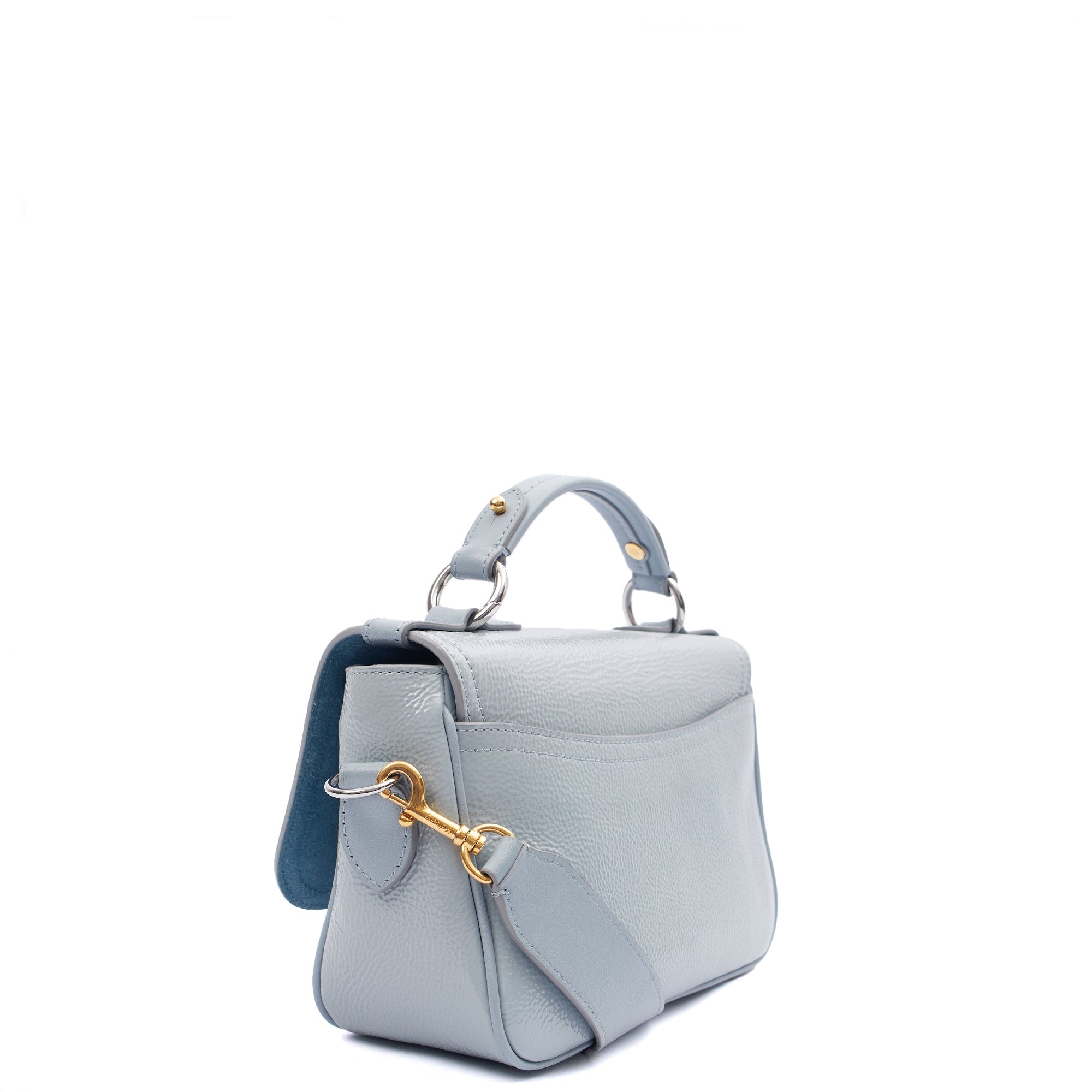 Mulberry Top Handle Bryn - Small in Blue, Patent Leather