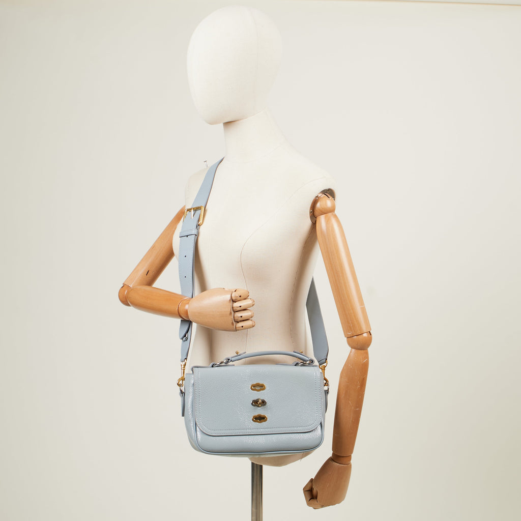 Mulberry Top Handle Bryn - Small in Blue, Patent Leather