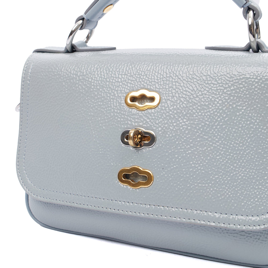 Mulberry Top Handle Bryn - Small in Blue, Patent Leather