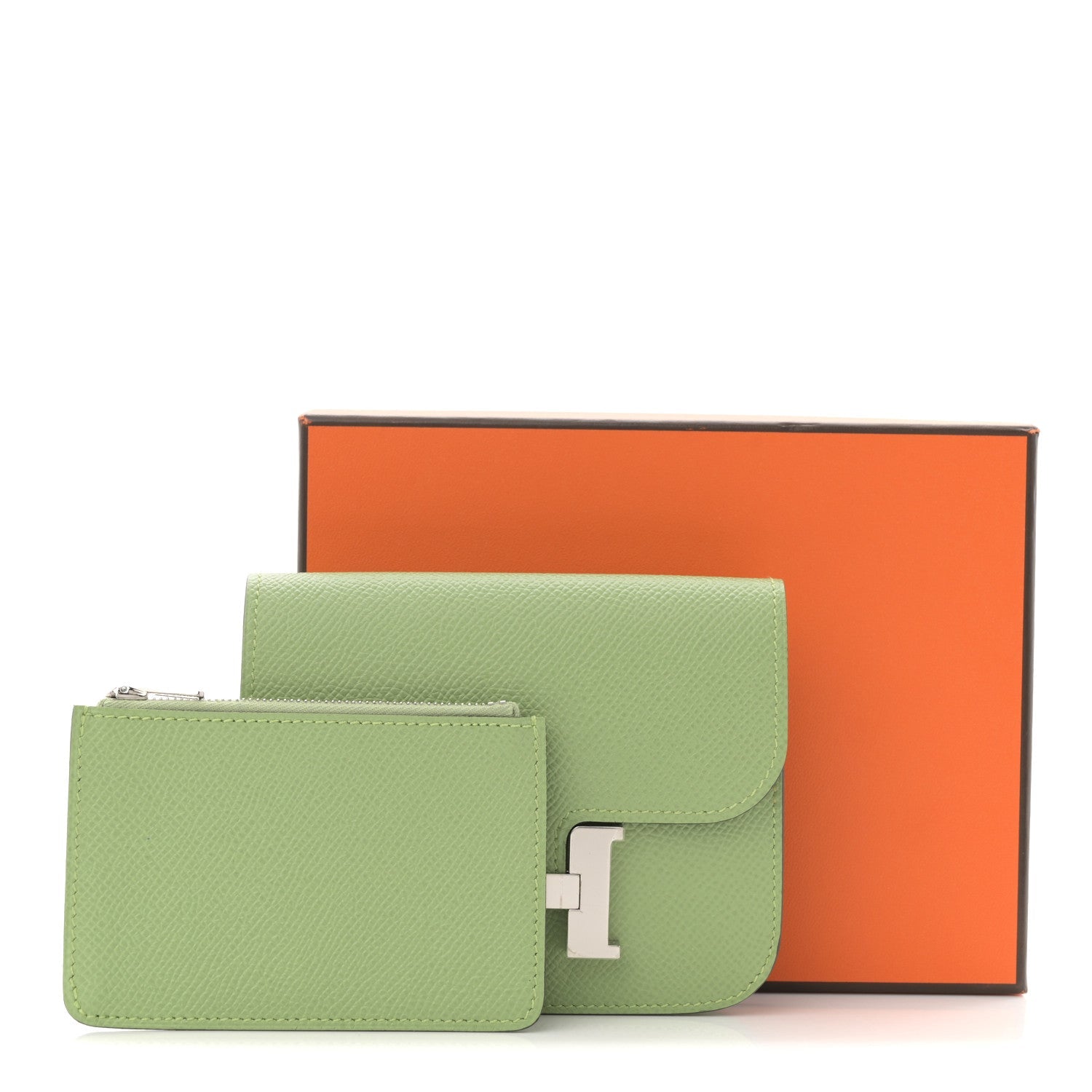Epsom Constance Slim Wallet Vert Criquet
