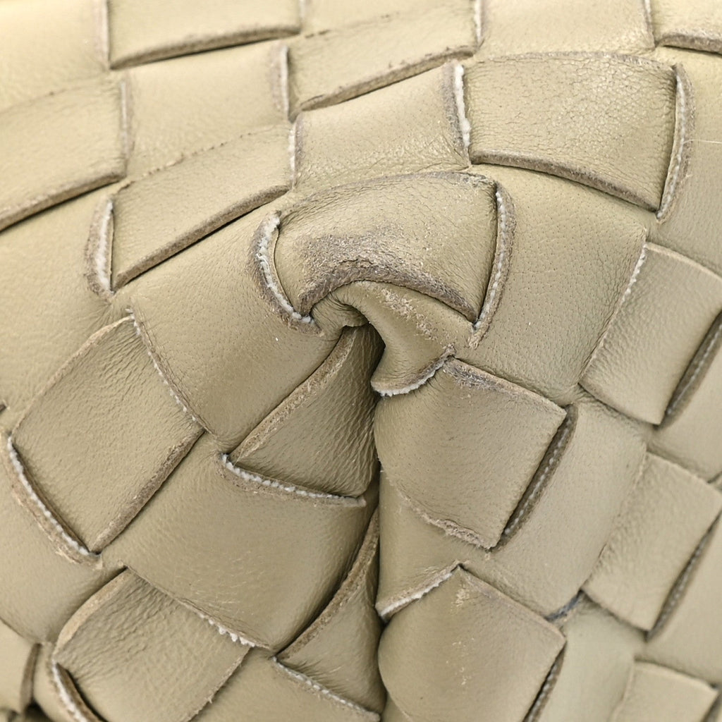 Nappa Intrecciato Small Andiamo Shoulder Bag Travertine
