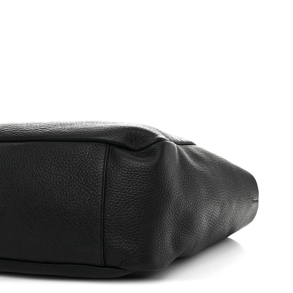 Grained Deerskin Bea Tote Black