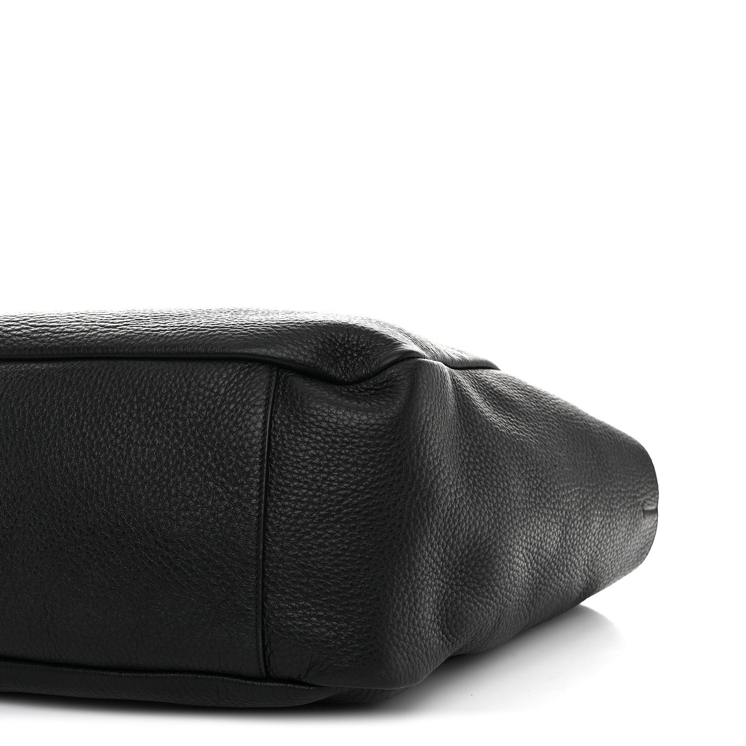 Grained Deerskin Bea Tote Black