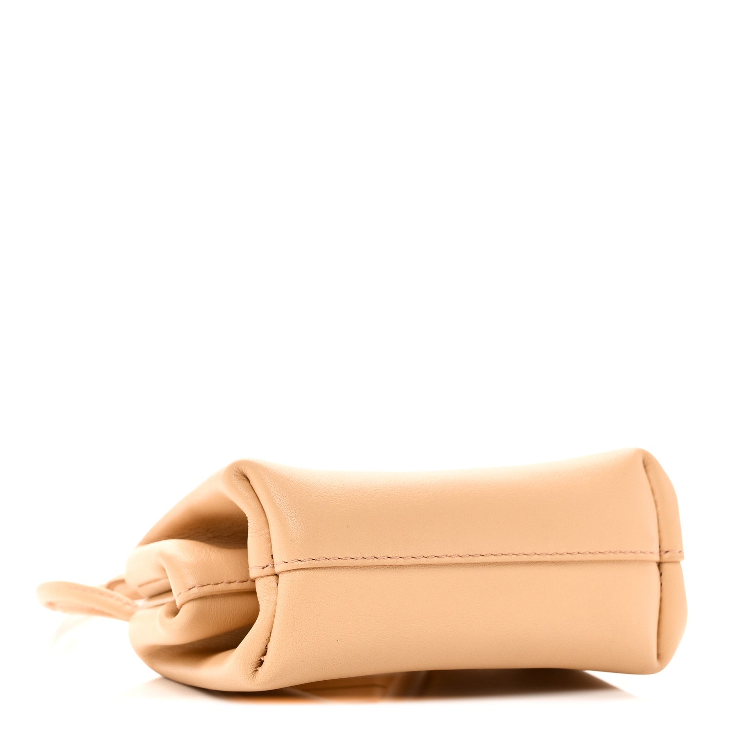 Calfskin The Point Coin Purse Almond