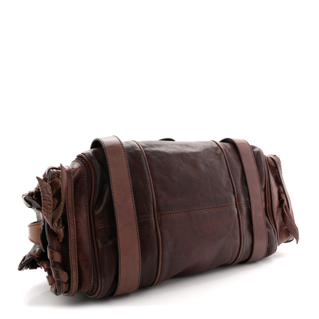 Calfskin Silverado Shoulder Bag Chocolate