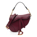 Supple Calfskin Mini Saddle Bag With Strap Purple