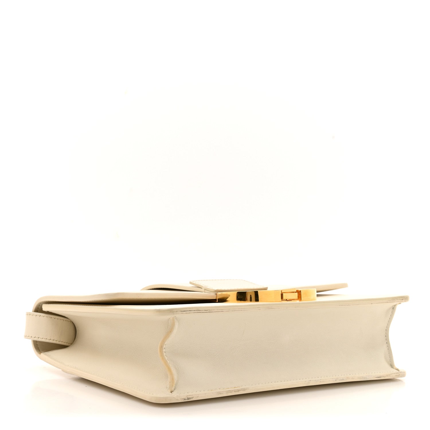 Box Calfskin 30 Montaigne Flap Bag Latte