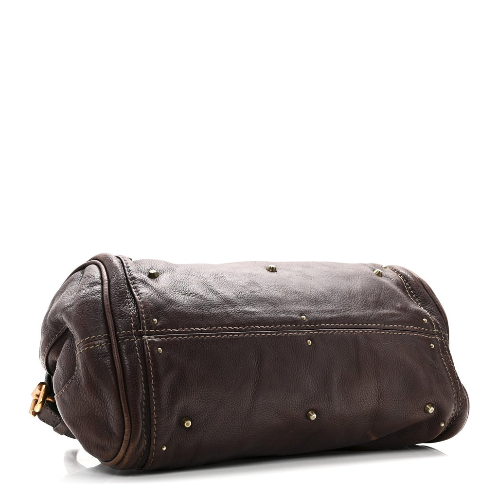 Calfskin Medium Paddington Satchel Chocolate