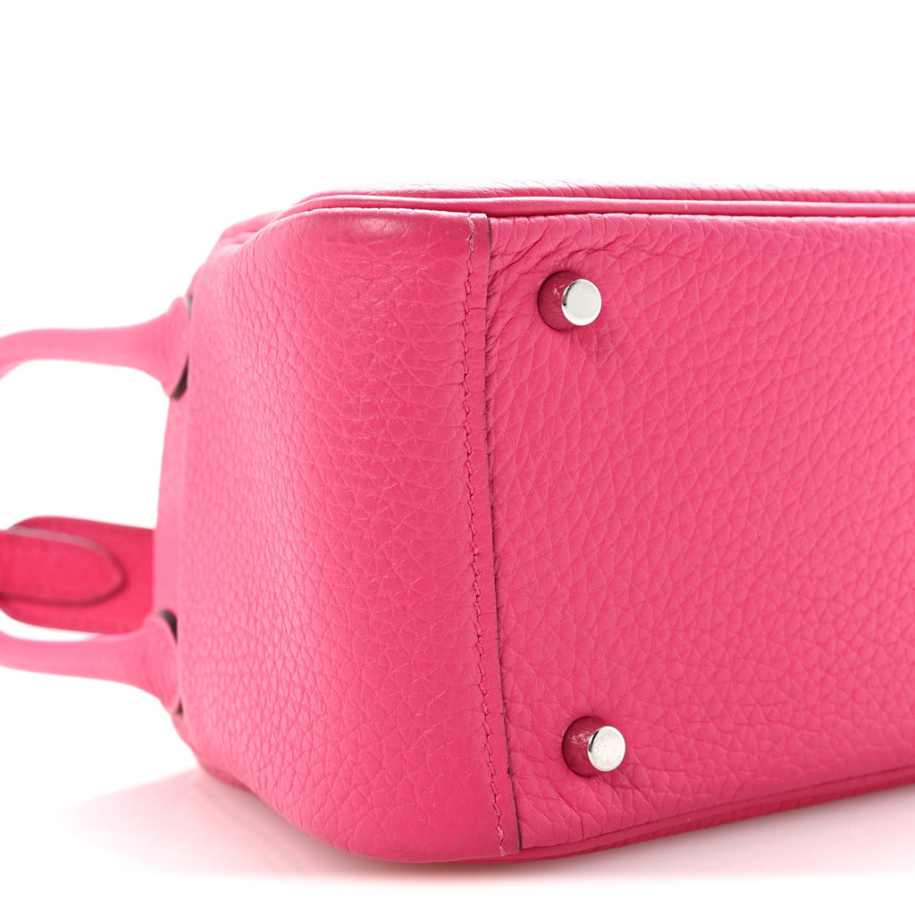 Taurillon Clemence Mini Lindy 20 Rose Extreme