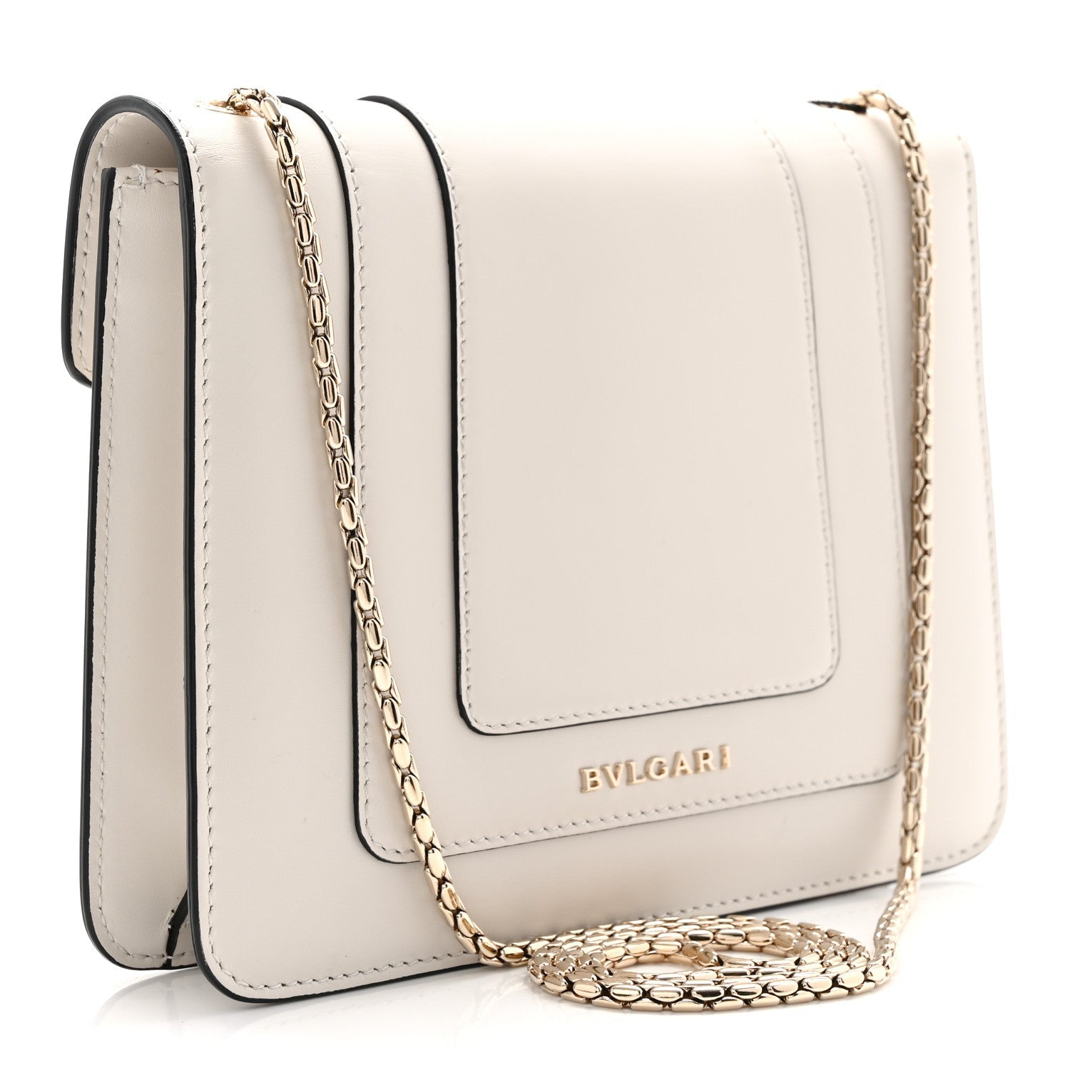 Calfskin Small Serpenti Forever Crossbody Bag White Agate