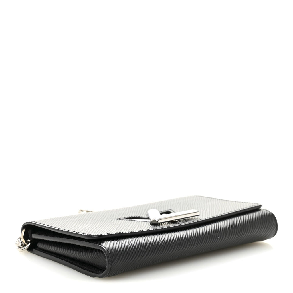 Epi Twist Chain Wallet Black