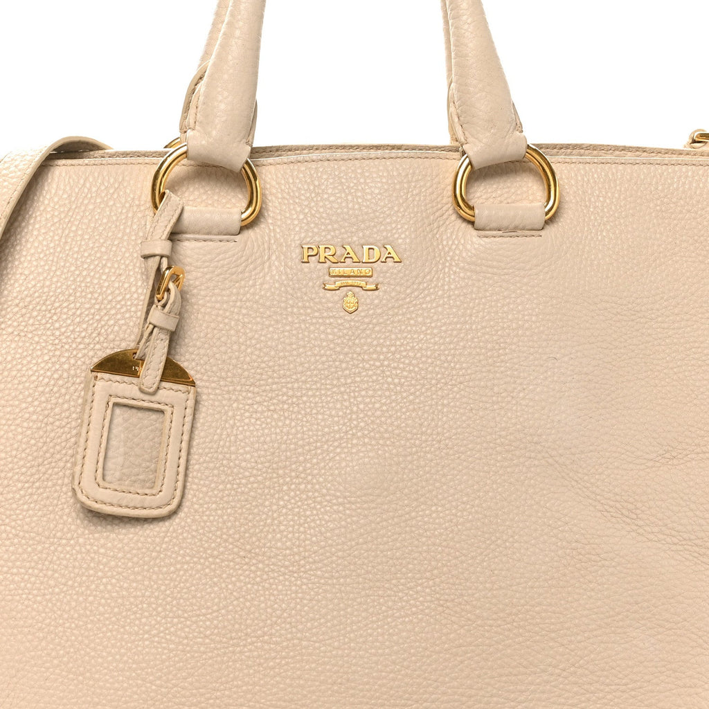 Vitello Daino Shopping Tote Sabbia