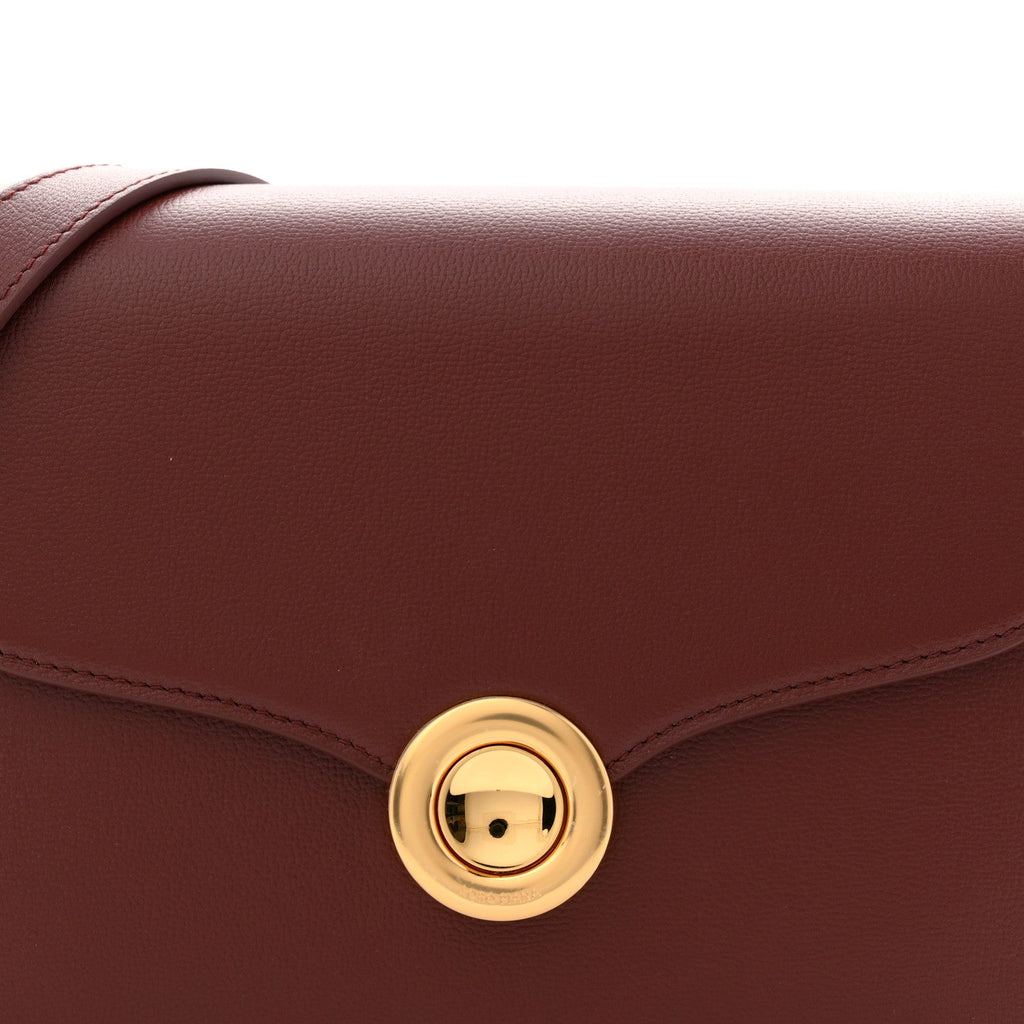 Grained Calfskin Ghiera Bag Azuki Beans