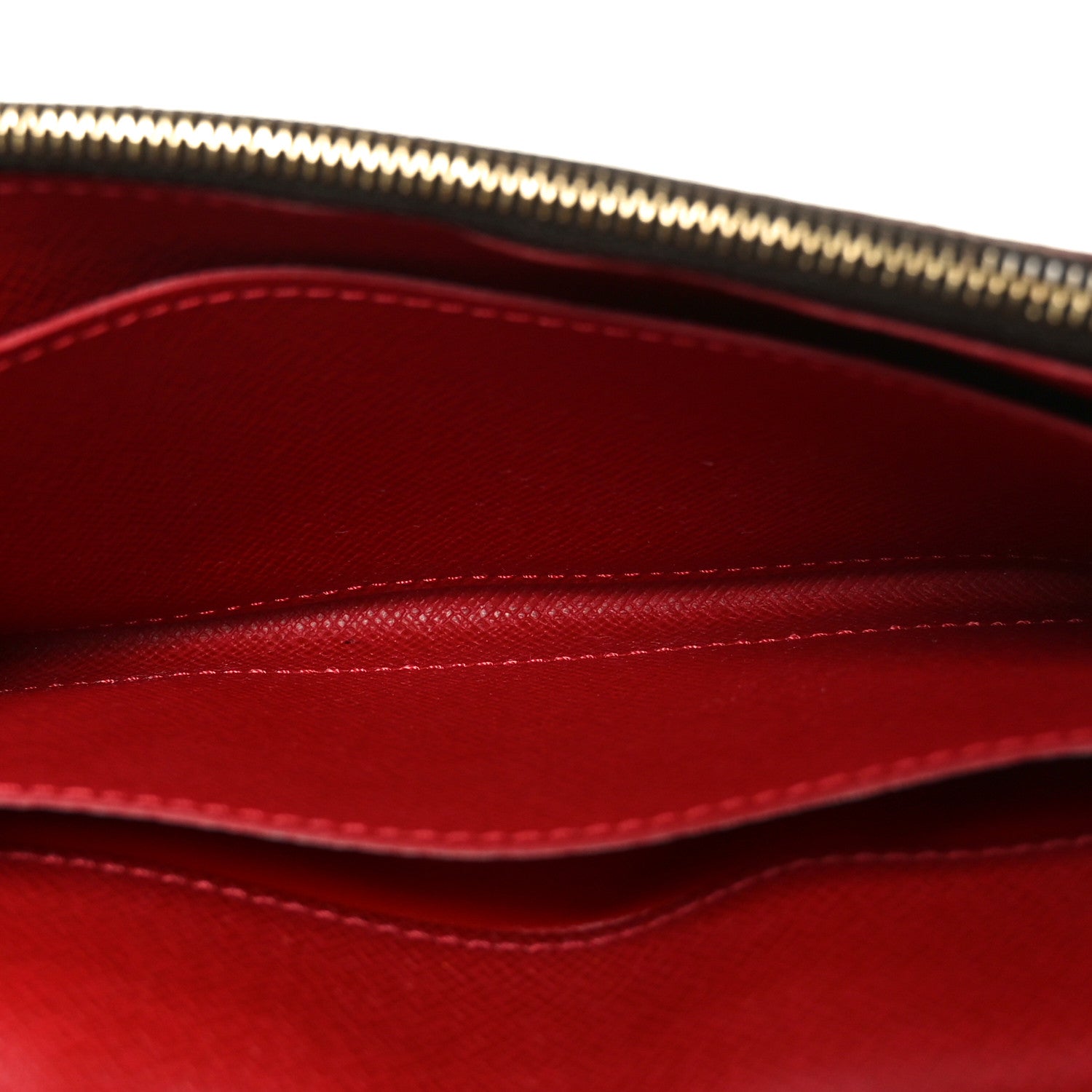 Damier Ebene Caissa Wallet Cherry