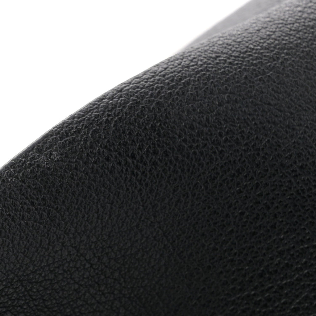 Calfskin Large Shopping Tote Black