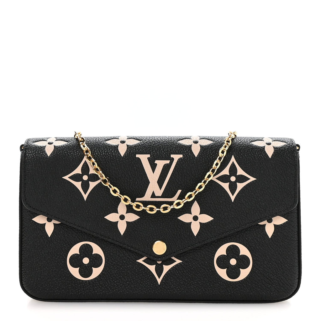 Empreinte Monogram Giant Felicie Pochette Black Beige
