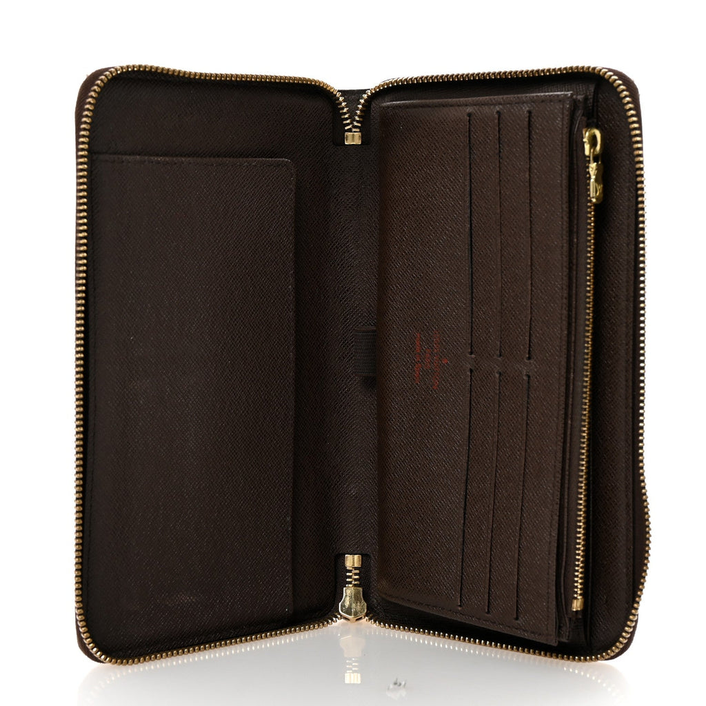 Damier Ebene Zippy Organizer Wallet