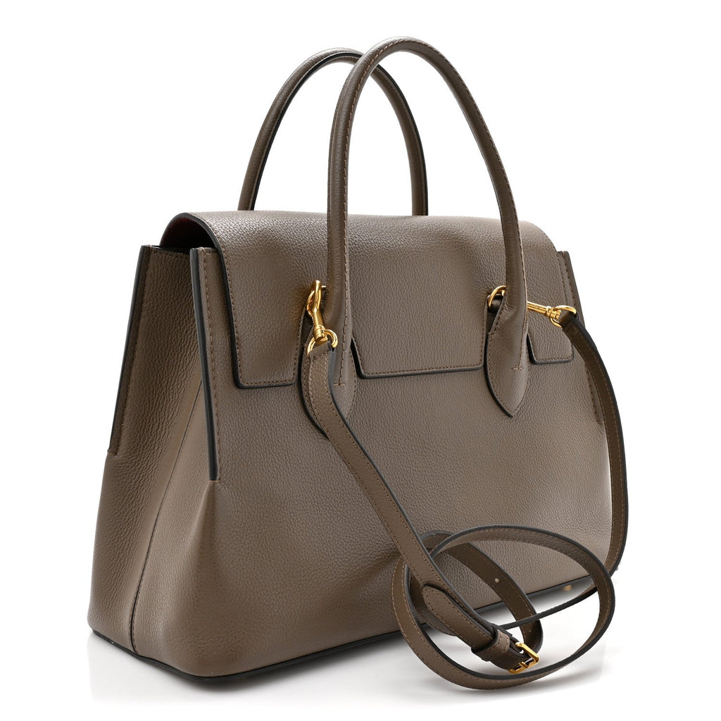 Small Classic Grain Calfskin Seaton Clay