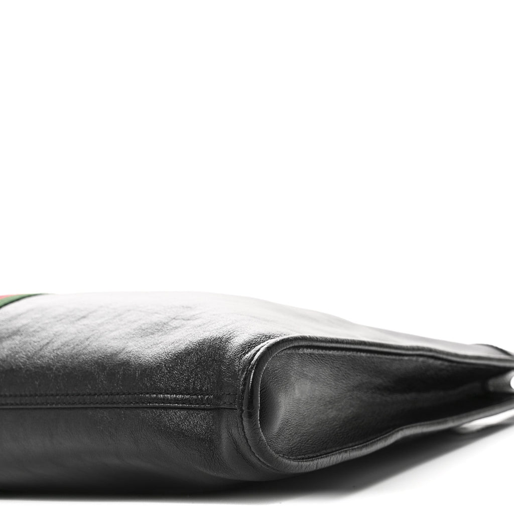 Calfskin Large Rajah Chain Tote Black