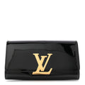 Patent Louise Clutch Black