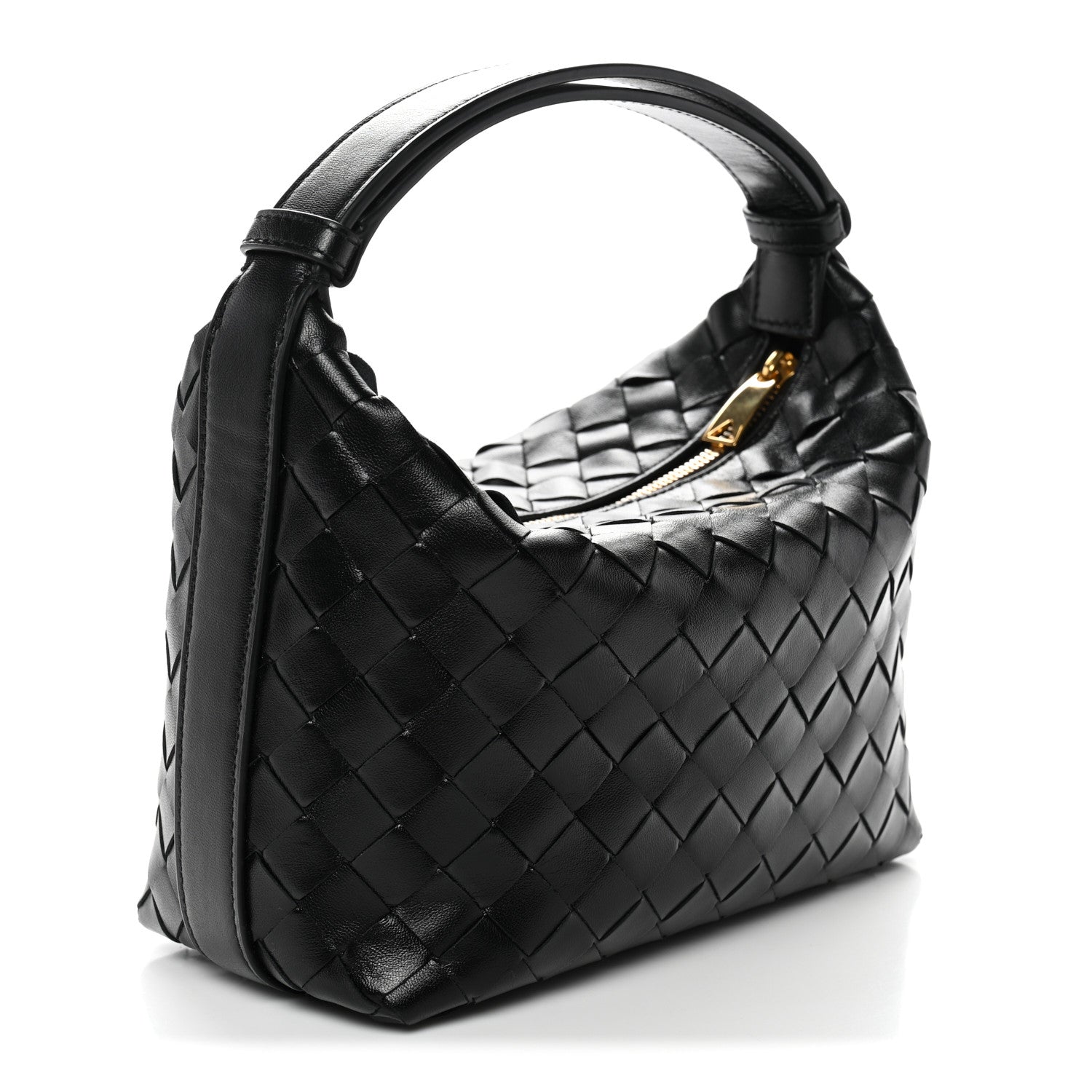Calfskin Nappa Intrecciato Mini Wallace Black