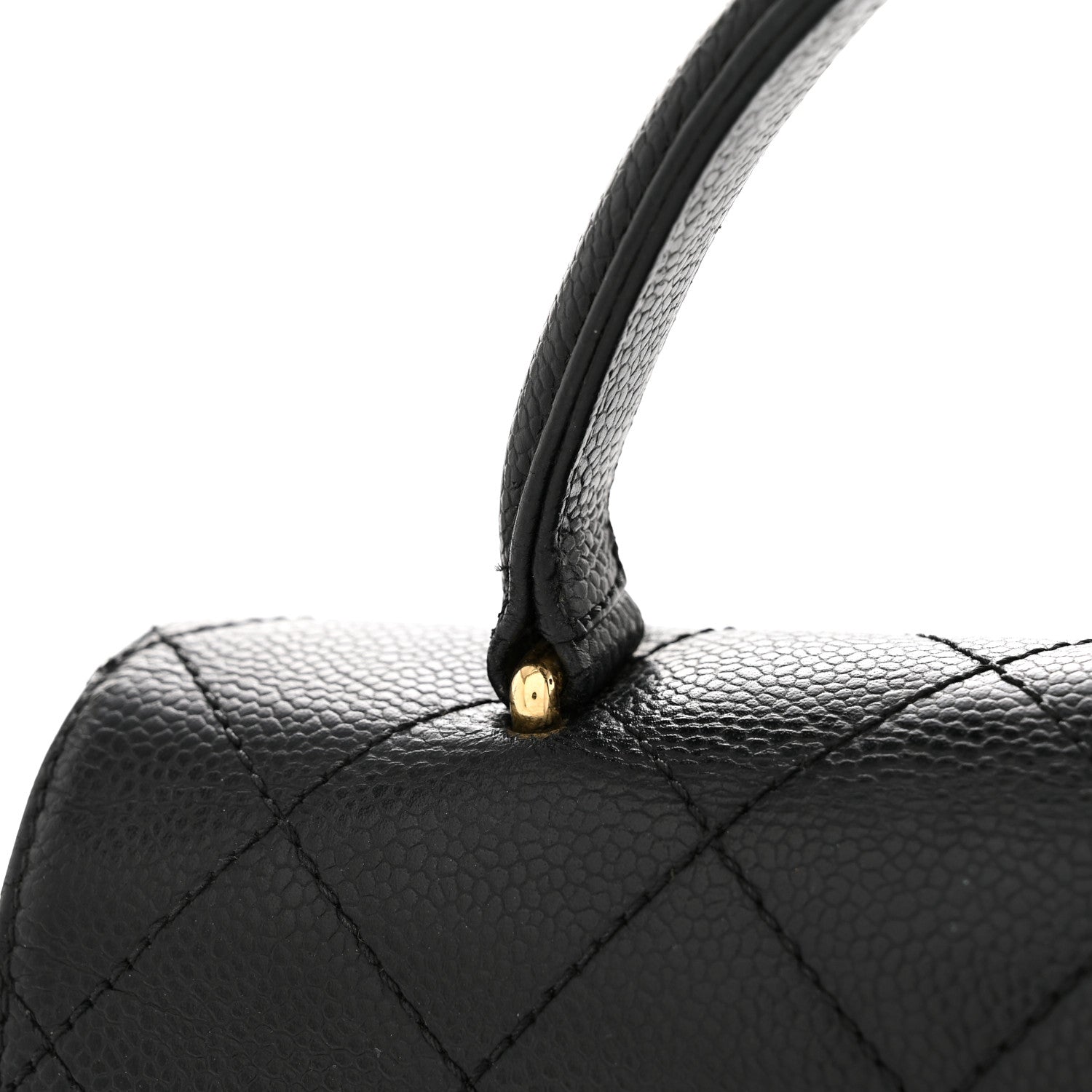Caviar Quilted Jumbo Kelly Flap Black