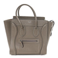 Drummed Calfskin Micro Luggage Souris