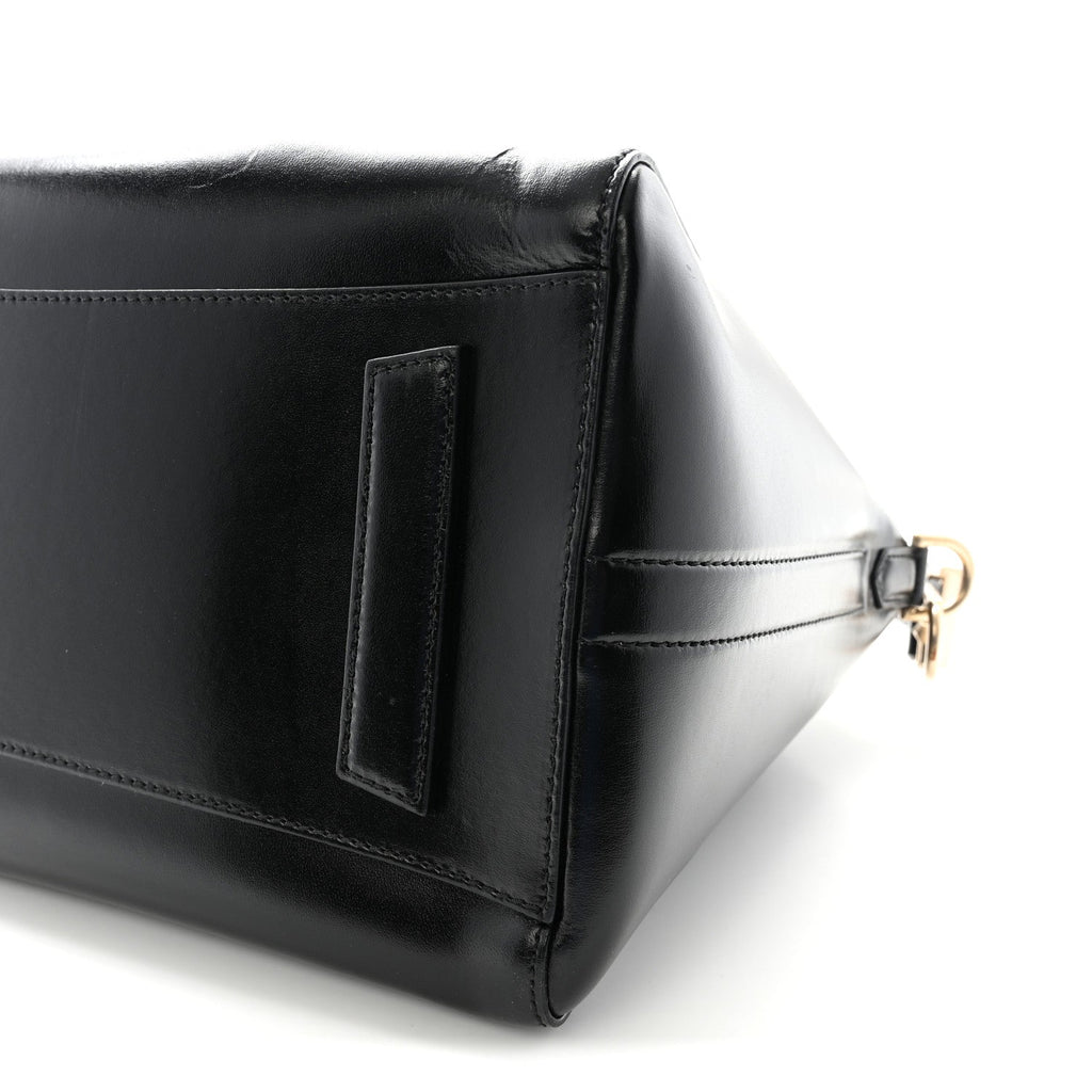 Shiny Lord Calfskin Medium Antigona Black