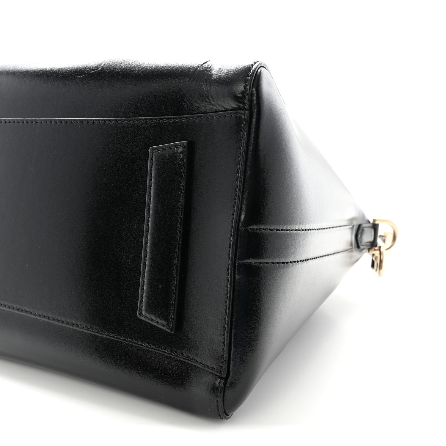 Shiny Lord Calfskin Medium Antigona Black