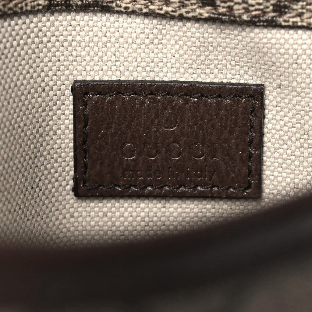 GG Supreme Monogram Neo Vintage Web Belt Bag Brown