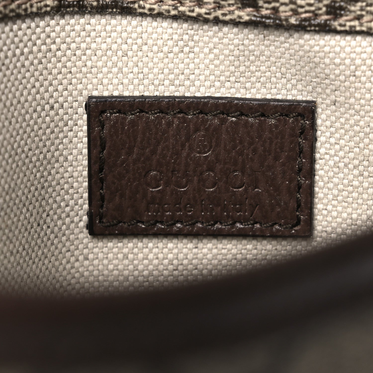 GG Supreme Monogram Neo Vintage Web Belt Bag Brown