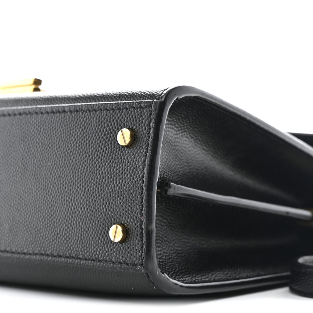 Grain De Poudre Mini Classic Monogram Cassandra Top Handle Black